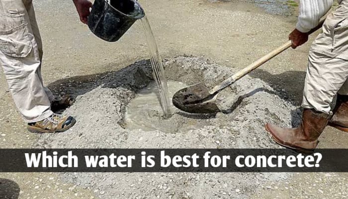 Quality of water in concrete